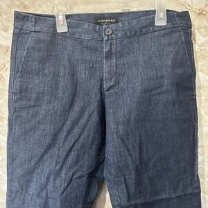 Banana‎ Republic Hampton Fit Navy Blue Cropped Dress Pants Women's Size 28/6